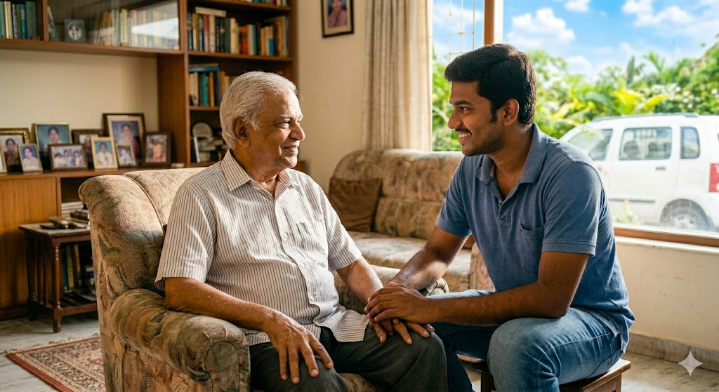 Senior companion service in Anna Nagar, Mogappair and Ambattur, Chennai – Aravanaippu Care